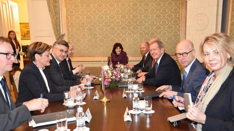 Predsjednik Vlade Plenković s potpredsjednikom Zaklade Wallenberg